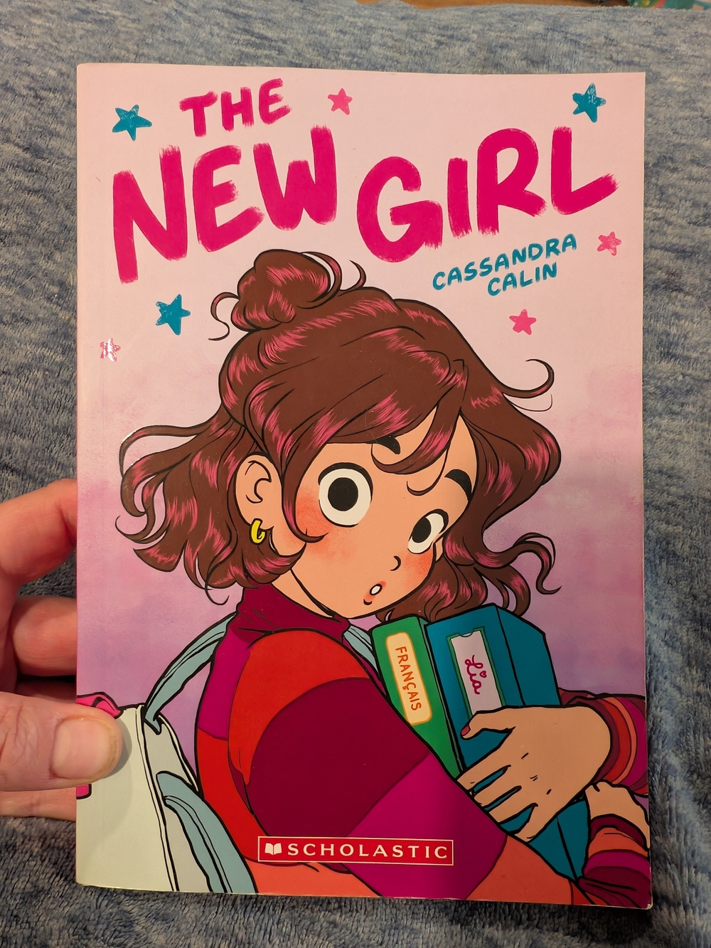 Scholastic Pink "The New Girl" Kids Graphic Novel